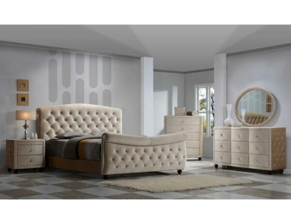 Kamar Set Minimalis Mewah Sweeney Sleigh